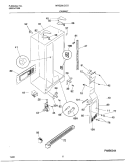 CABINET Diagram and Parts List for MRS26LGJC2  Frigidaire Refrigerator
