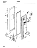 FREEZER DOOR Diagram and Parts List for FRS28ZGED1  Frigidaire Refrigerator