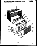 CABINET PARTS Diagram and Parts List for AH12EL2T1  Frigidaire Air Conditioner