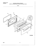 DOOR Diagram and Parts List for MGF324WGSD  Frigidaire Range