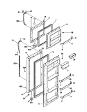 DOOR Diagram and Parts List for FRT22PRCD0  Frigidaire Refrigerator