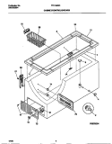 CABINET / CONTROL / SHELVES Diagram and Parts List for FFC15M6CW0  Frigidaire Freezer