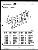 ELECTRICAL PARTS Diagram and Parts List for AS187L2K7  Frigidaire Air Conditioner