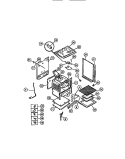 BODY Diagram and Parts List for CGC4S8DXE  Gibson Range
