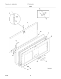 DOOR Diagram and Parts List for CFC07M4AW9  Uni Freezer