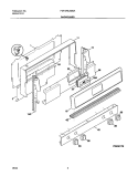 BACKGUARD Diagram and Parts List for FGF376CXBSA  Frigidaire Range