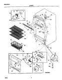 CABINET Diagram and Parts List for FFU14F9GW1  Frigidaire Freezer