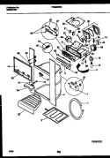 ICE DOOR, DISPENSER AND WATER TANKS Diagram and Parts List for FRS22WRAD1  Frigidaire Refrigerator