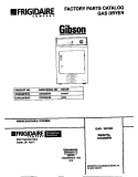COVER Diagram and Parts List for GDG336RBD2  Gibson Dryer
