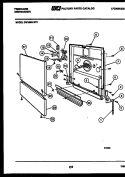 DOOR PARTS Diagram and Parts List for DW1050LA2  Frigidaire Dishwasher