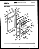 DOOR PARTS Diagram and Parts List for FPES19TFF0  Frigidaire Refrigerator