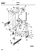 CABINET Diagram and Parts List for FRS26ZGHD0  Frigidaire Refrigerator