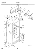 CABINET Diagram and Parts List for FRT16NRGD8  Frigidaire Refrigerator