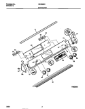 BACKGUARD Diagram and Parts List for FED355CCTG  Frigidaire Range