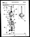 TRANSMISSION PARTS Diagram and Parts List for WL24F2WYMA  Gibson Washer