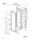 REFRIGERATOR DOOR Diagram and Parts List for FRS26HBBSB2  Frigidaire Refrigerator
