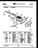 BROILER DRAWER PARTS Diagram and Parts List for CGC3M6WXA  Gibson Range