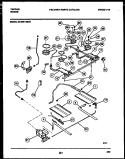 BURNER, MANIFOLD AND GAS CONTROL Diagram and Parts List for 30-3991-00-03  Tappan Range