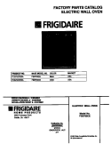 COVER Diagram and Parts List for FEB702CESA  Frigidaire Wall Oven