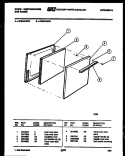 DOOR PARTS Diagram and Parts List for GF204KXD1  Frigidaire Range