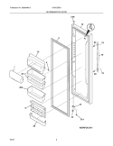 REFRIGERATOR DOOR Diagram and Parts List for GHSC39EHPB0  Frigidaire Refrigerator