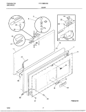 DOOR Diagram and Parts List for FFC15M6CW5  Frigidaire Freezer