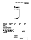 COVER Diagram and Parts List for GFU14F3HW1  Gibson Freezer
