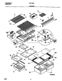 SHELVES Diagram and Parts List for FRT18PRHD1  Frigidaire Refrigerator