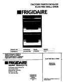 COVER Diagram and Parts List for FEB398WECD  Frigidaire Wall Oven