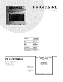 COVER Diagram and Parts List for FGEW2765KFA  Frigidaire Wall Oven