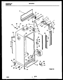 CABINET PARTS Diagram and Parts List for WRT19PRAD0  Frigidaire Refrigerator