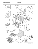 UPPER OVEN Diagram and Parts List for FEB27T7FCA  Frigidaire Wall Oven