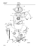 WSHR MTR, HOSE Diagram and Parts List for SWX703AQ1  Westinghouse Washer