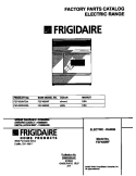 COVER Diagram and Parts List for FEF450WFDA  Frigidaire Range