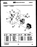 POWER CONTROL Diagram and Parts List for MC890E2  Frigidaire Microwave