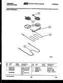 BROILER PARTS Diagram and Parts List for RSE37BAF5  Frigidaire Range