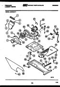 MOTOR AND BLOWER PARTS Diagram and Parts List for LCE752LW1  Frigidaire Washer Dryer Combo