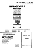 COVER Diagram and Parts List for FEFD67CHBB  Frigidaire Range