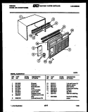 CABINET PARTS Diagram and Parts List for AL08C4EVA1  Gibson Air Conditioner