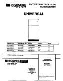 COVER Diagram and Parts List for MRT16CGEW1  Frigidaire Refrigerator