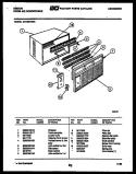 CABINET PARTS Diagram and Parts List for AK18E7RZA  Gibson Air Conditioner