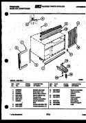 WINDOW MOUNTING PARTS Diagram and Parts List for A06LE2L1  Frigidaire Air Conditioner