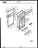 DOOR PARTS Diagram and Parts List for FPGC18TAL3  Frigidaire Refrigerator