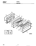 LOWER DOOR Diagram and Parts List for TEO356BCDD  Tappan Range