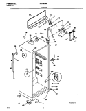 CABINET Diagram and Parts List for FRT16CNHD1  Frigidaire Refrigerator