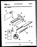 SPLASHER CONTROL Diagram and Parts List for 73-3951-00-03  Tappan Range