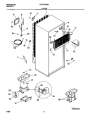 SYSTEM Diagram and Parts List for FRT21PRHB3  Frigidaire Refrigerator