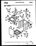 CABINET PARTS Diagram and Parts List for FWX223LBS0  Frigidaire Washer