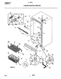 CABINET / CONTROL / SHELVES Diagram and Parts List for UL1793ECW6  Electrolux Freezer