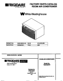 COVER Diagram and Parts List for WAC067W7A5  Frigidaire Air Conditioner